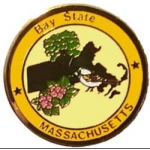Massachusetts Pin MA State Emblem Hat Lapel Pins
